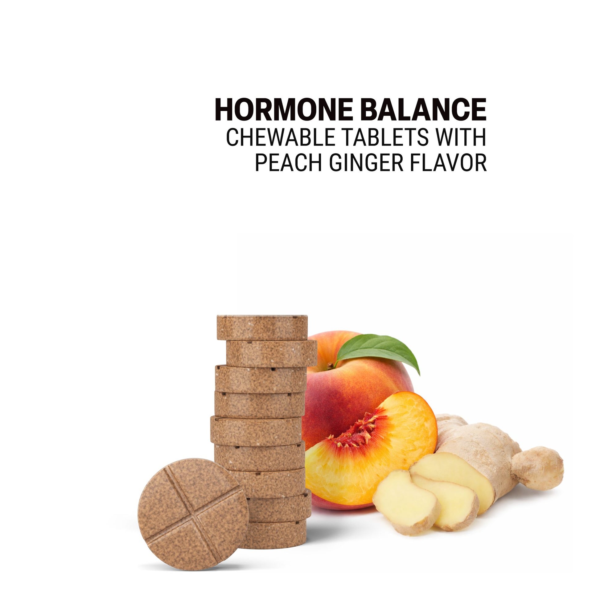 500mg Hormone Balance Tablets - Peach Ginger - Mood Tablets