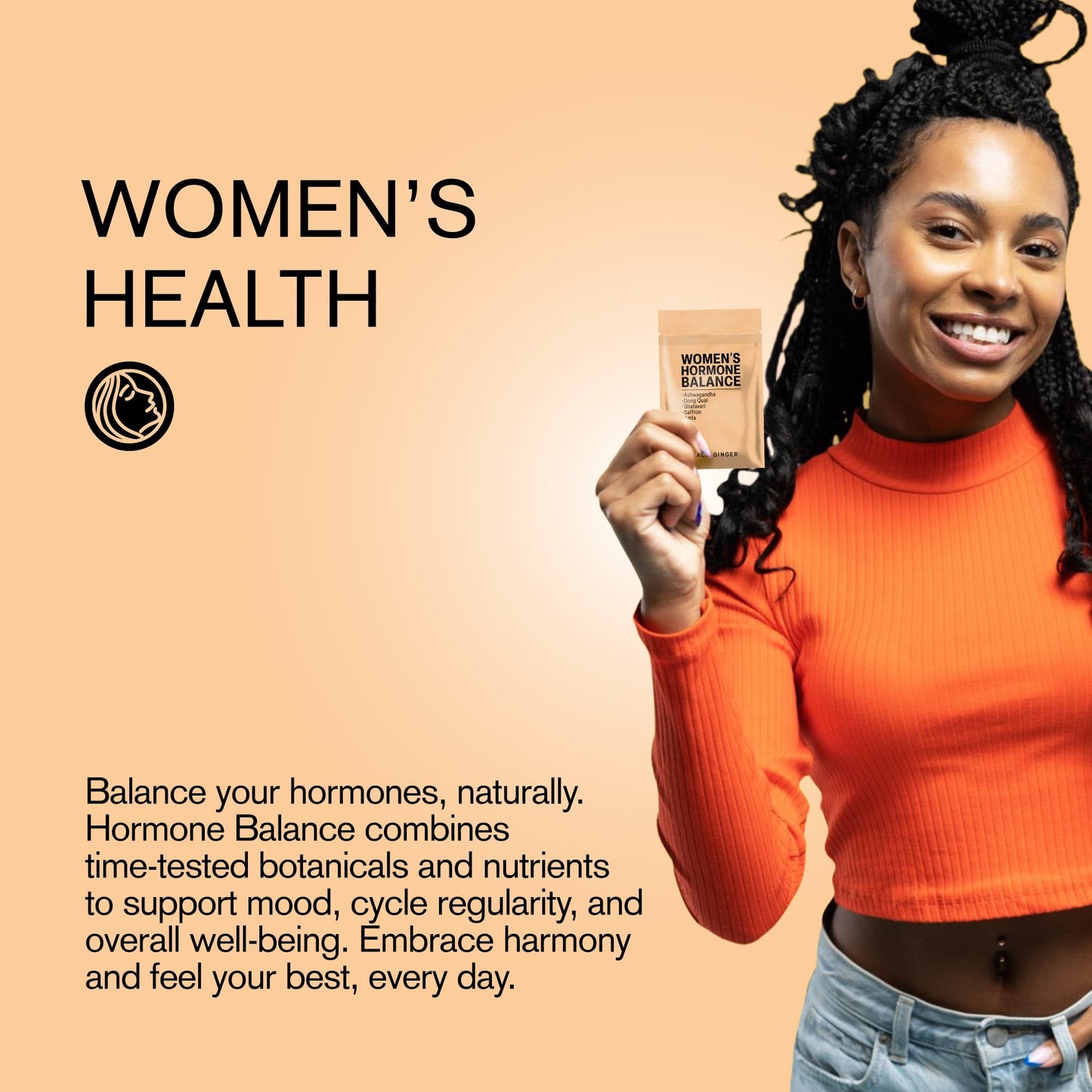 500mg Hormone Balance Tablets - Peach Ginger - Mood Tablets