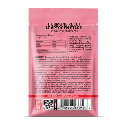 500mg Hormone Reset Stack Tablets - Berry Rose - Mood Tablets
