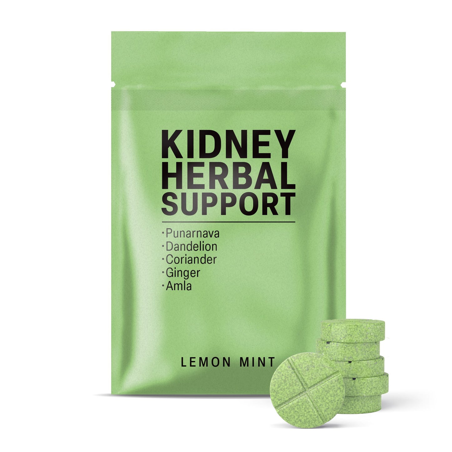 500mg Kidney Herbal Support Tablets - Lemon Mint - Mood Tablets