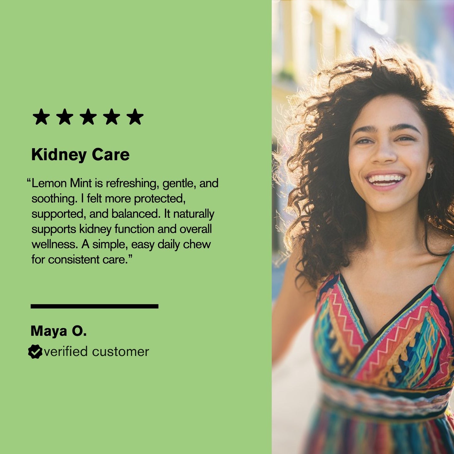500mg Kidney Herbal Support Tablets - Lemon Mint - Mood Tablets