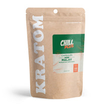 500mg Kratom Capsules - Green Malay Strain - 100ct - Chill Plus