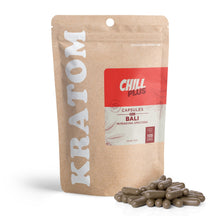 500mg Kratom Capsules - Red Bali Strain - 100ct - Chill Plus