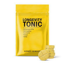 500mg Longevity Tonic Tablets - Honey Ginger - Mood Tablets
