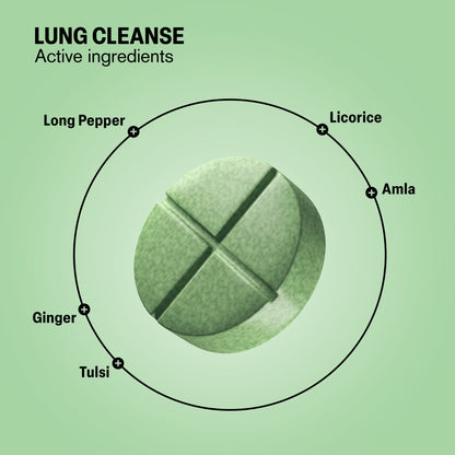500mg Lung Cleanse Tablets - Peppermint Honey - Mood Tablets