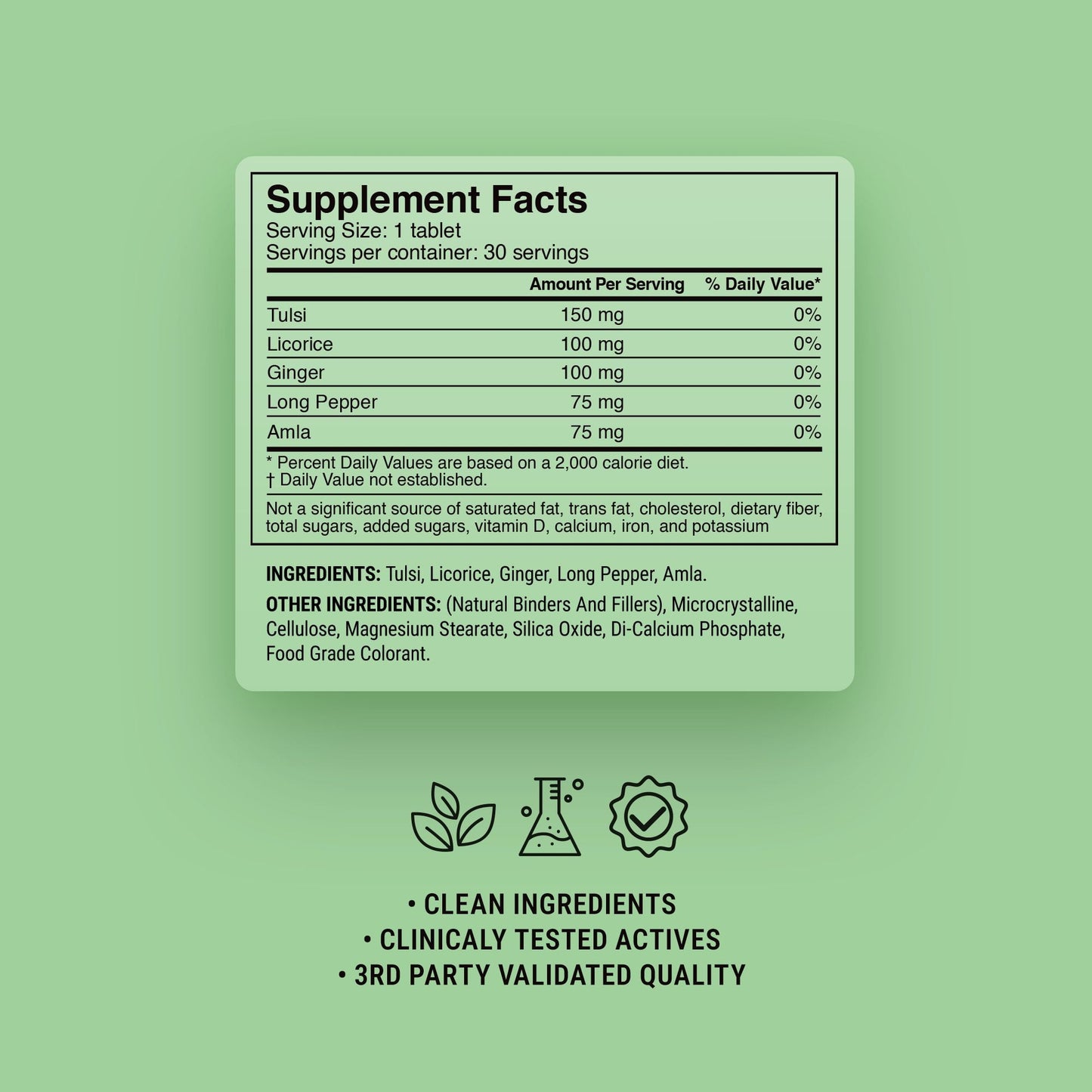 500mg Lung Cleanse Tablets - Peppermint Honey - Mood Tablets