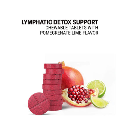 500mg Lymphatic Detox Support Tablets - Pomegranate Lime - Mood Tablets