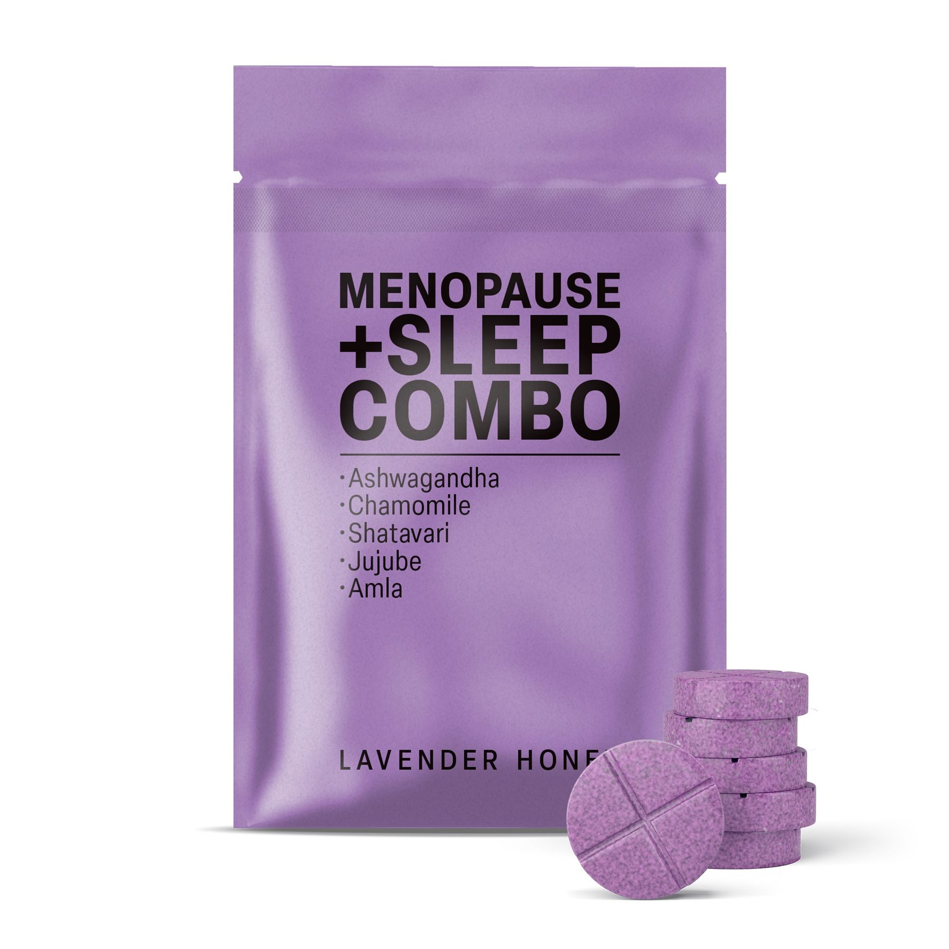 500mg Menopause + Sleep Combo Tablets - Lavender Honey - Mood Tablets