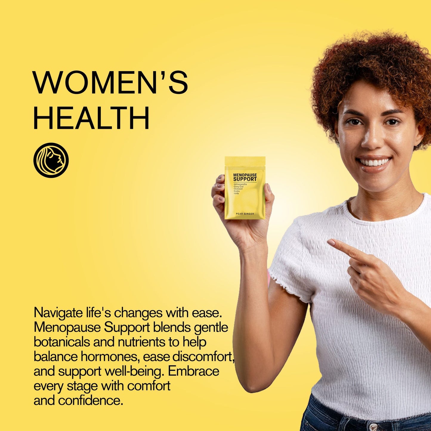 500mg Menopause Support Tablets - Pear Ginger - Mood Tablets