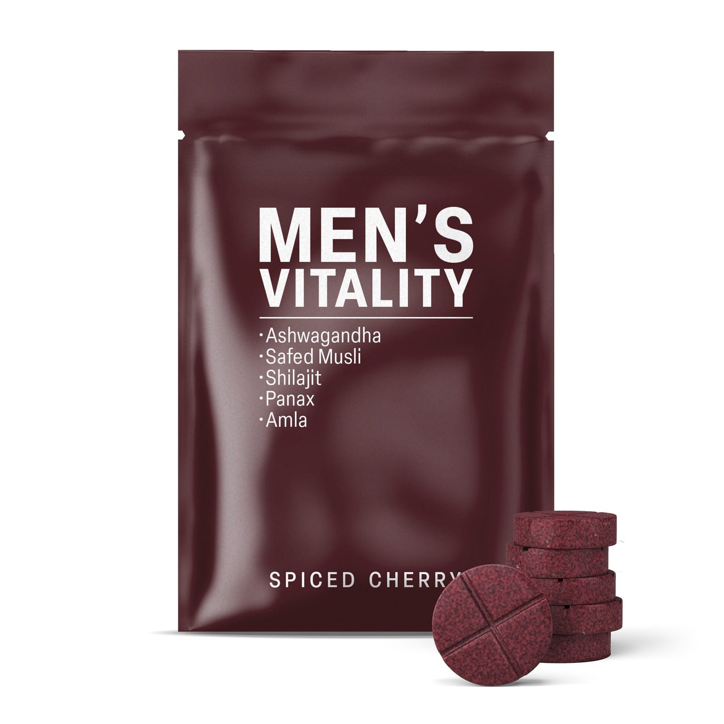 500mg Men's Vitality Tablets - Spiced Cherry - Mood Tablets