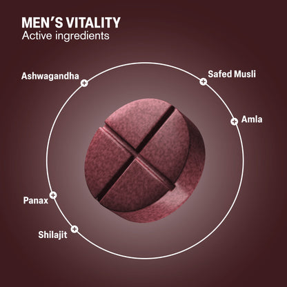 500mg Men's Vitality Tablets - Spiced Cherry - Mood Tablets