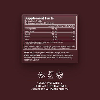 500mg Men's Vitality Tablets - Spiced Cherry - Mood Tablets