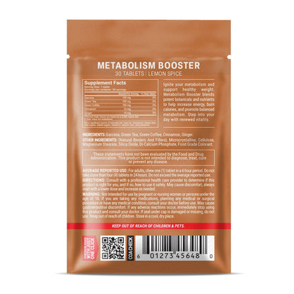 500mg Metabolism Booster Tablets - Lemon Spice - Mood Tablets