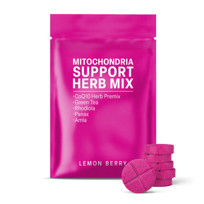 500mg Mitochondria Support Herb Mix Tablets - Lemon Berry - Mood Tablets