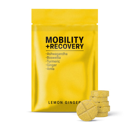 500mg Mobility + Recovery Tablets - Lemon Ginger - Mood Tablets