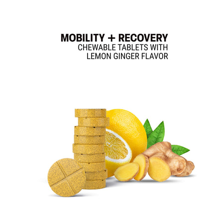 500mg Mobility + Recovery Tablets - Lemon Ginger - Mood Tablets
