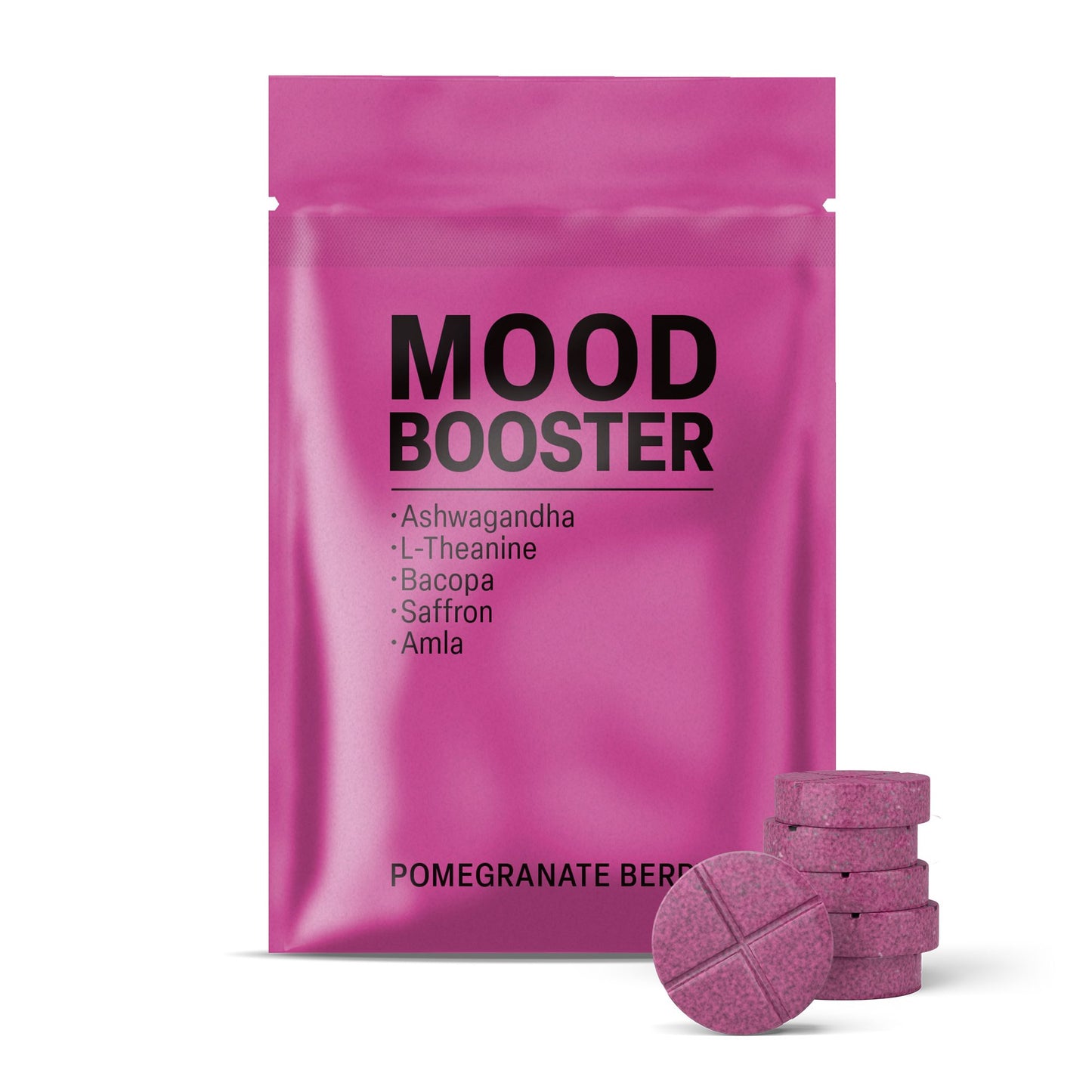 500mg Mood Booster Tablets - Pomegranate Berry - Mood Tablets