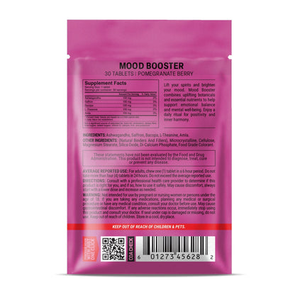 500mg Mood Booster Tablets - Pomegranate Berry - Mood Tablets