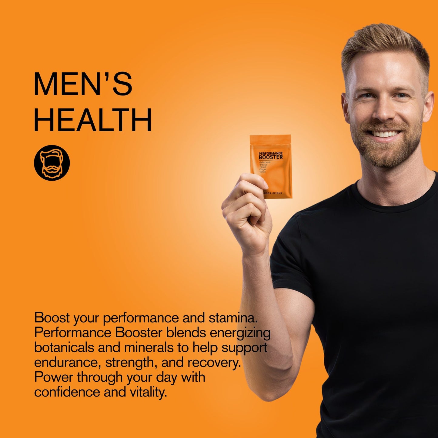 500mg Performance Booster Tablets - Ginger Citrus - Mood Tablets