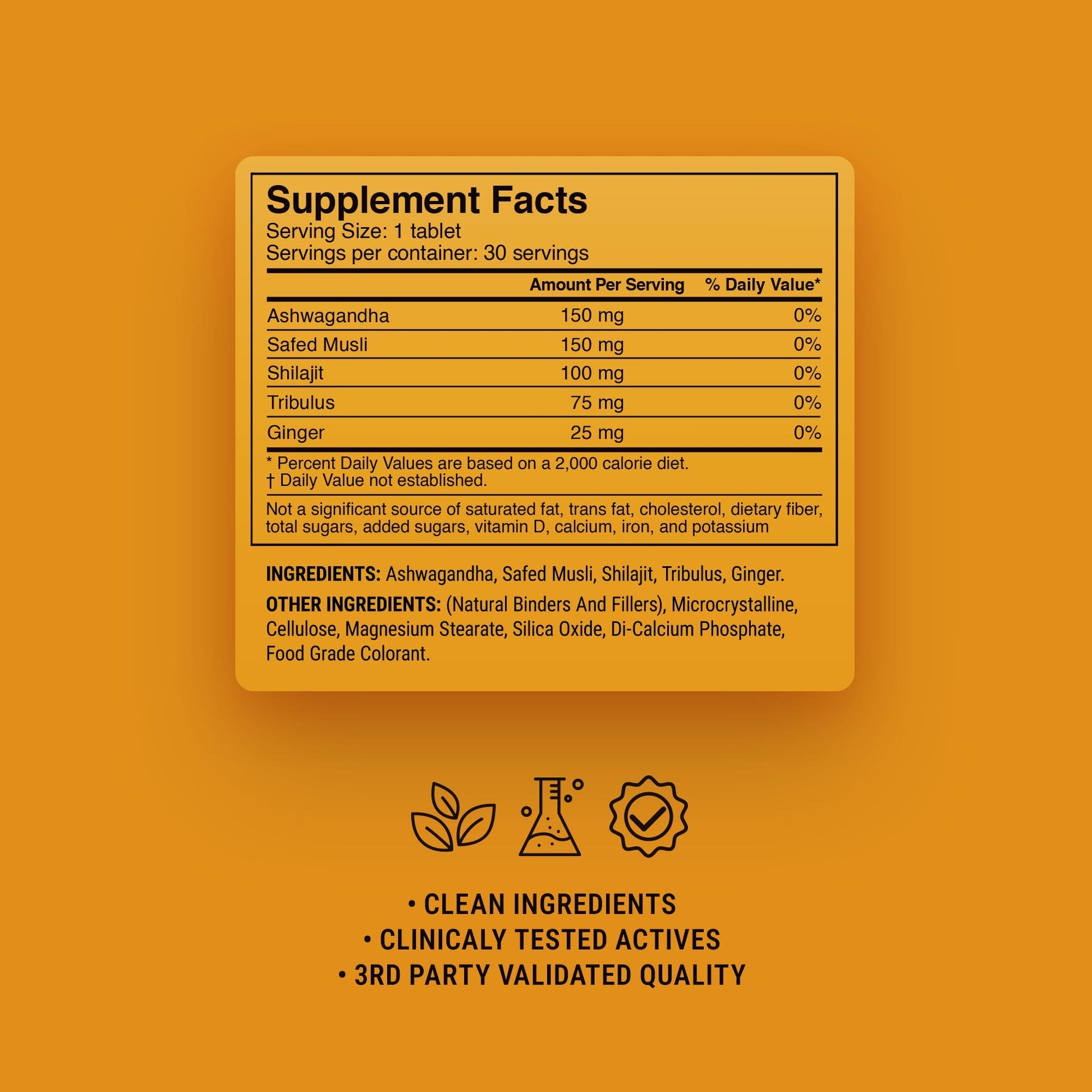 500mg Performance+Testosterone Combo Tablets - Spiced Citrus - Mood Tablets