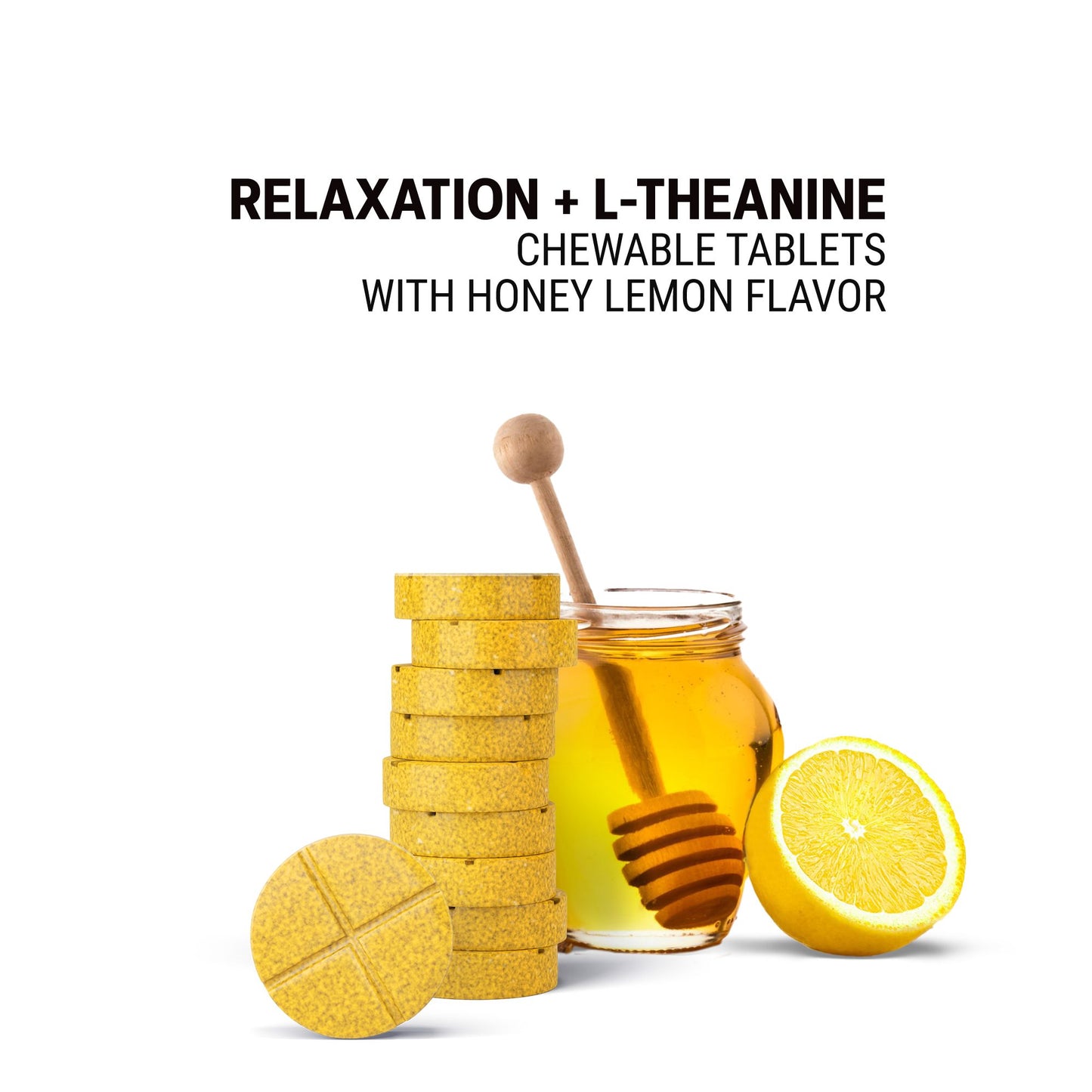 500mg Relaxation + L-Theanine Tablets - Lemon Honey - Mood Tablets