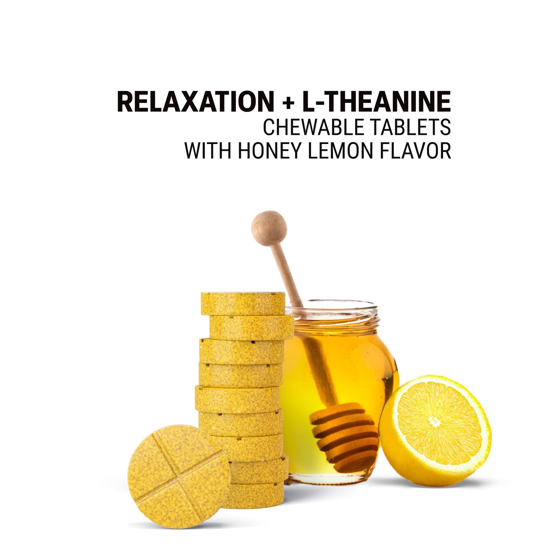 500mg Relaxation + L-Theanine Tablets - Lemon Honey - Mood Tablets