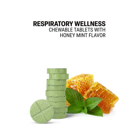 500mg Respiratory Wellness Tablets - Honey Mint - Mood Tablets