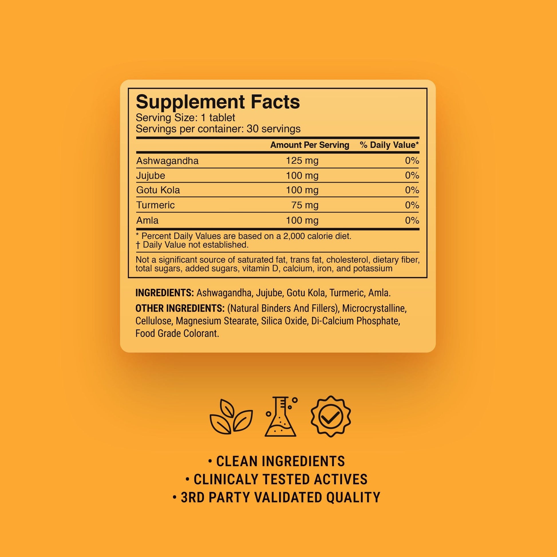 500mg Rest & Recovery Nighttime Tablets - Golden Milk - Mood Tablets