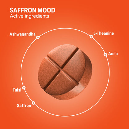 500mg Saffron Mood Tablets - Orange Vanilla - Mood Tablets