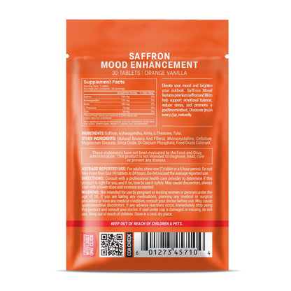 500mg Saffron Mood Tablets - Orange Vanilla - Mood Tablets
