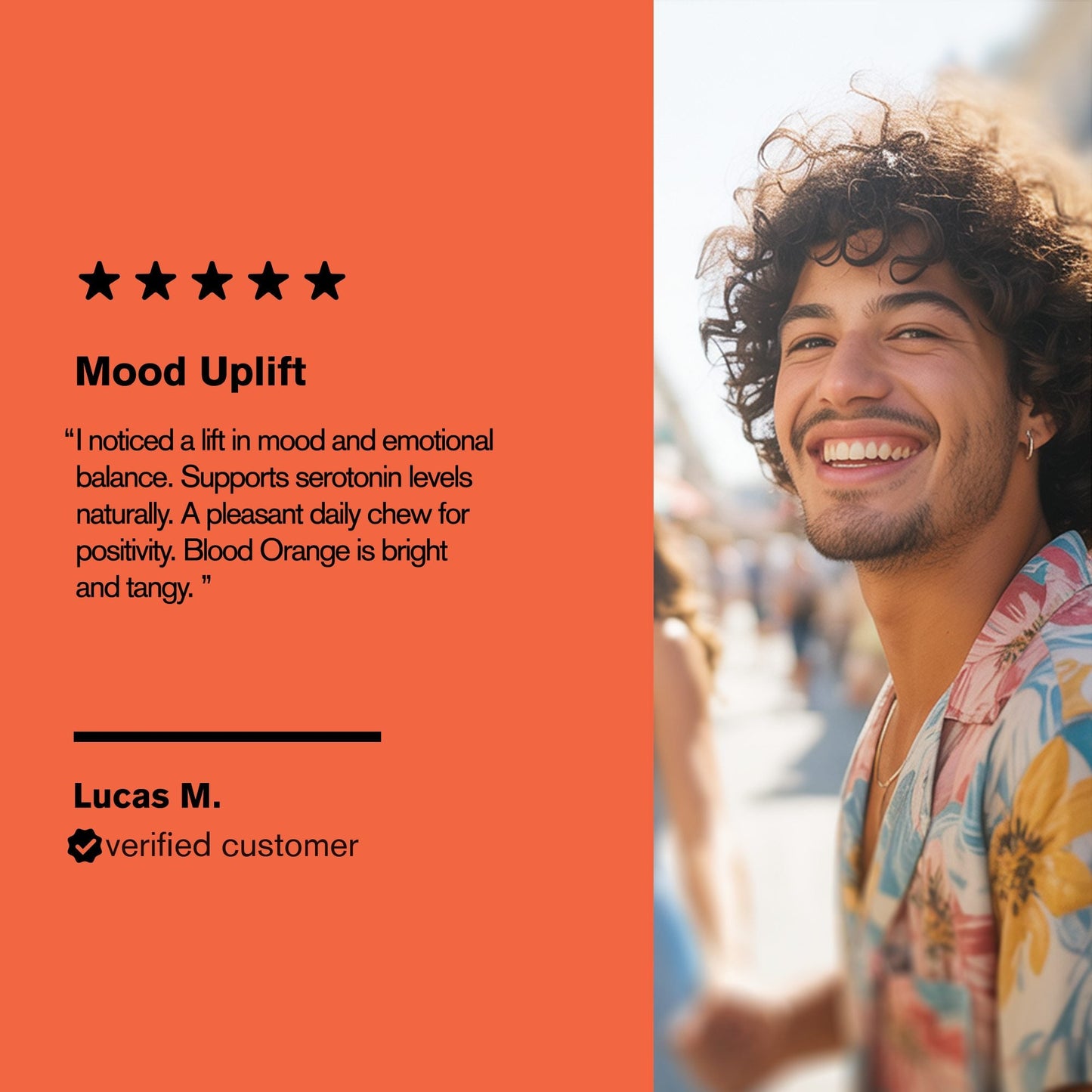 500mg Serotonin Support Tablets - Blood Orange - Mood Tablets