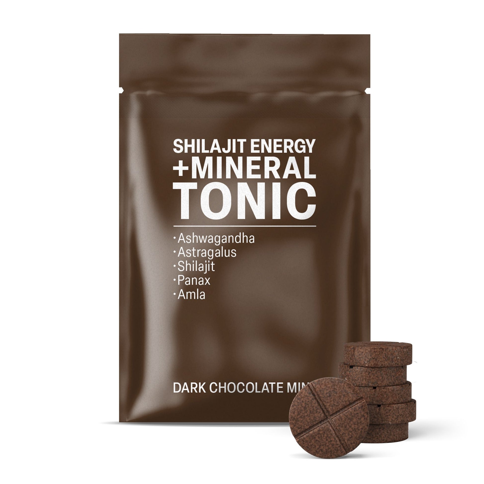 500mg Shilajit Mineral Energy Tablets - Dark Chocolate Mint - Mood Tablets
