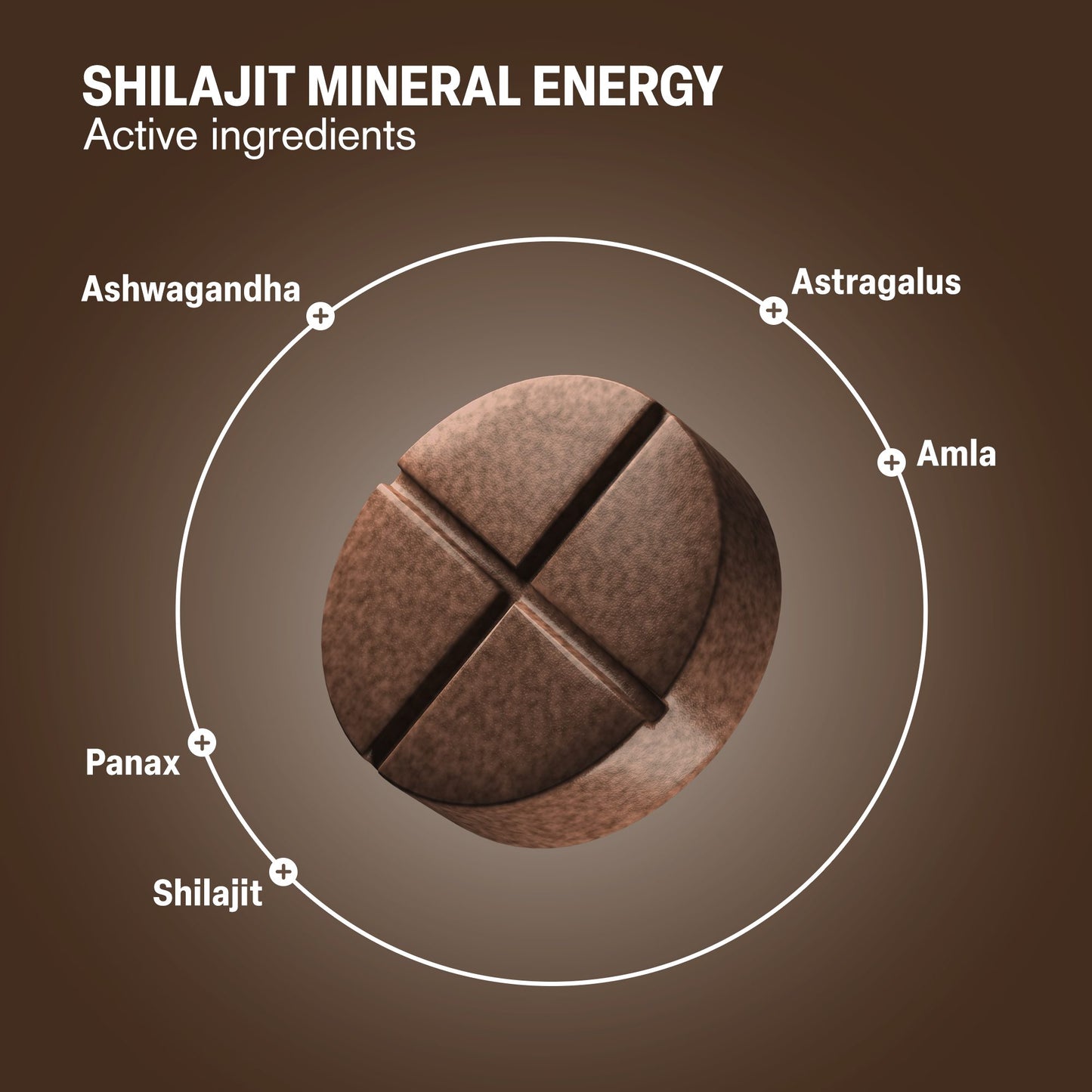 500mg Shilajit Mineral Energy Tablets - Dark Chocolate Mint - Mood Tablets