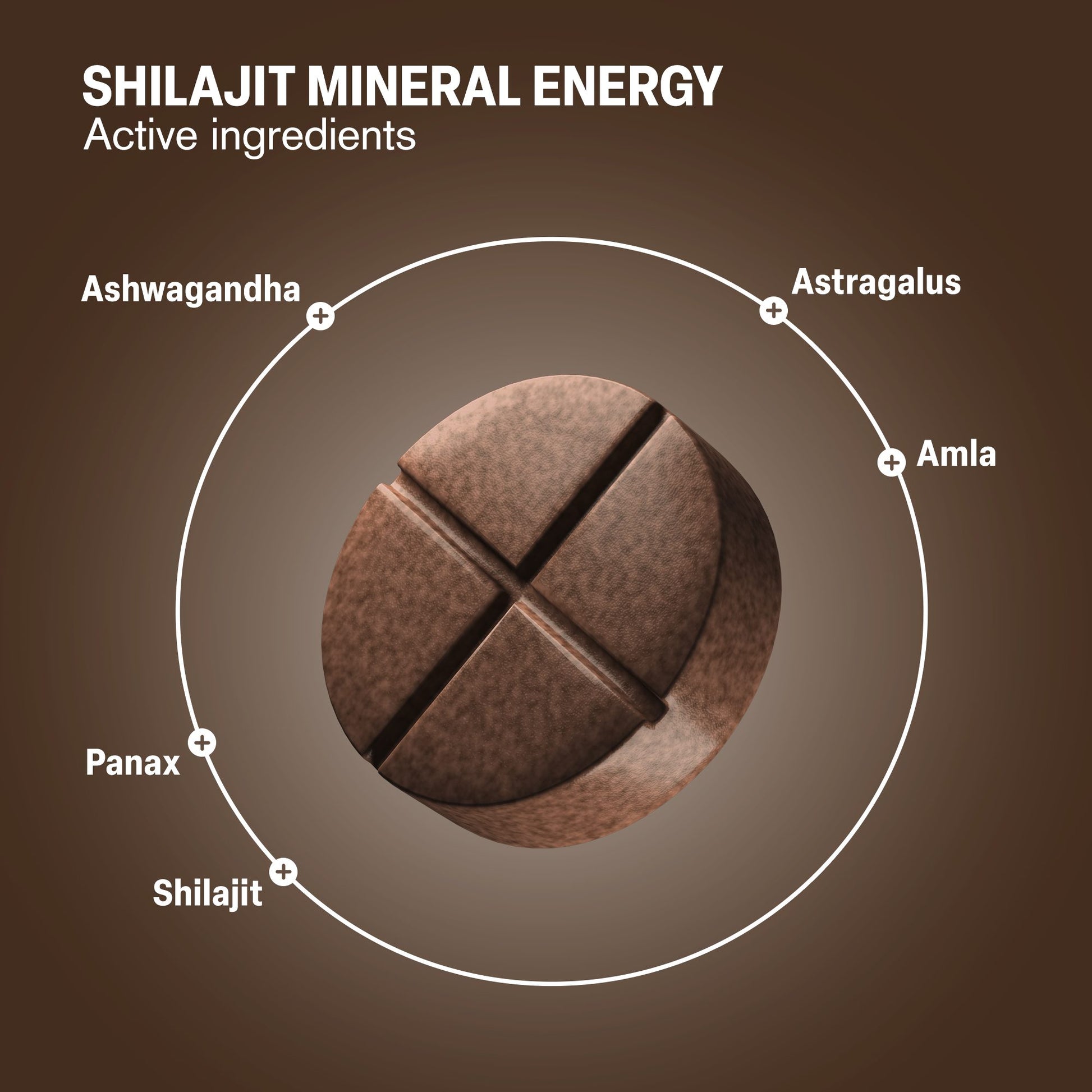 500mg Shilajit Mineral Energy Tablets - Dark Chocolate Mint - Mood Tablets