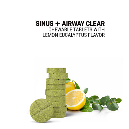 500mg Sinus + Airway Clear Tablets - Lemon Eucalyptus - Mood Tablets
