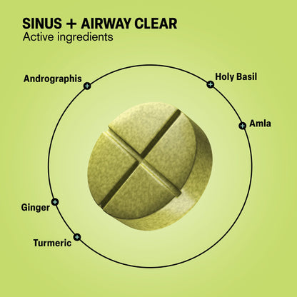 500mg Sinus + Airway Clear Tablets - Lemon Eucalyptus - Mood Tablets