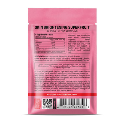 500mg Skin Brightening SuperFruit Tablets - Pink Lemonade - Mood Tablets