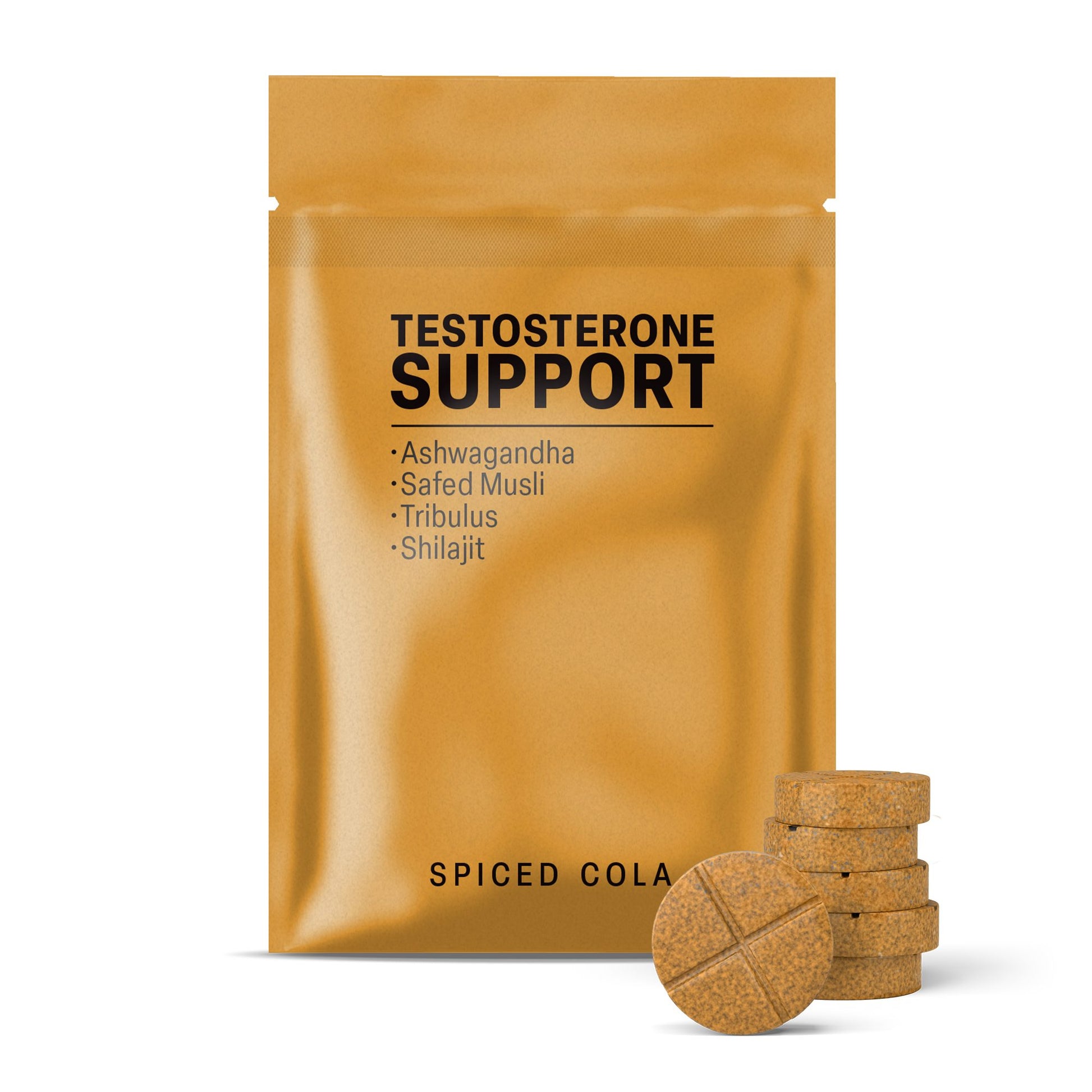 500mg Testosterone Support Tablets - Spiced Cola - Mood Tablets