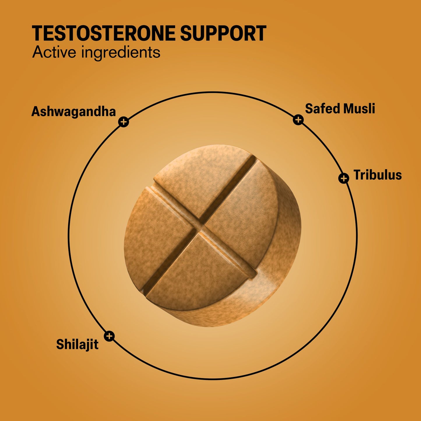 500mg Testosterone Support Tablets - Spiced Cola - Mood Tablets