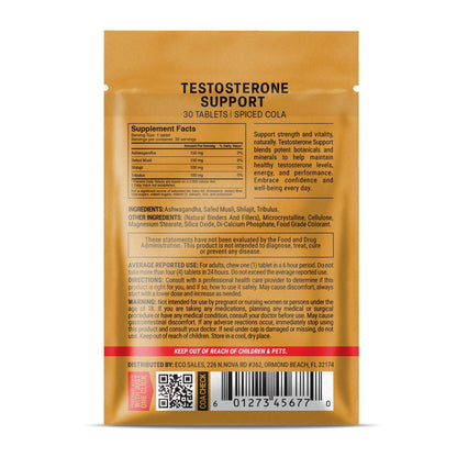 500mg Testosterone Support Tablets - Spiced Cola - Mood Tablets