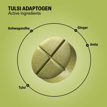 500mg Tulsi Immune Adaptogen Tablets - Tulsi Lemon - Mood Tablets