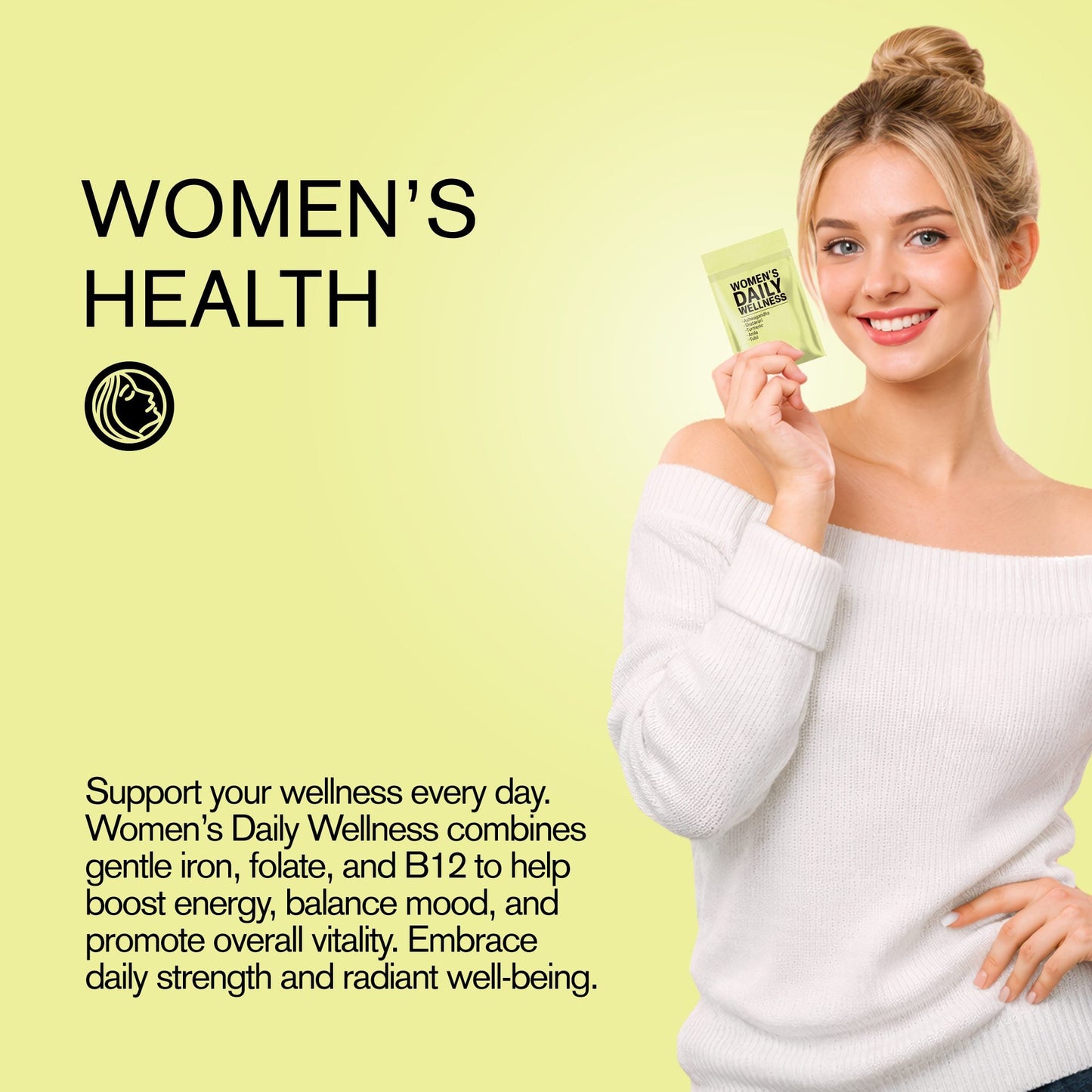 500mg Women’s Daily Wellness Tablets - Honey Citrus - Mood Tablets
