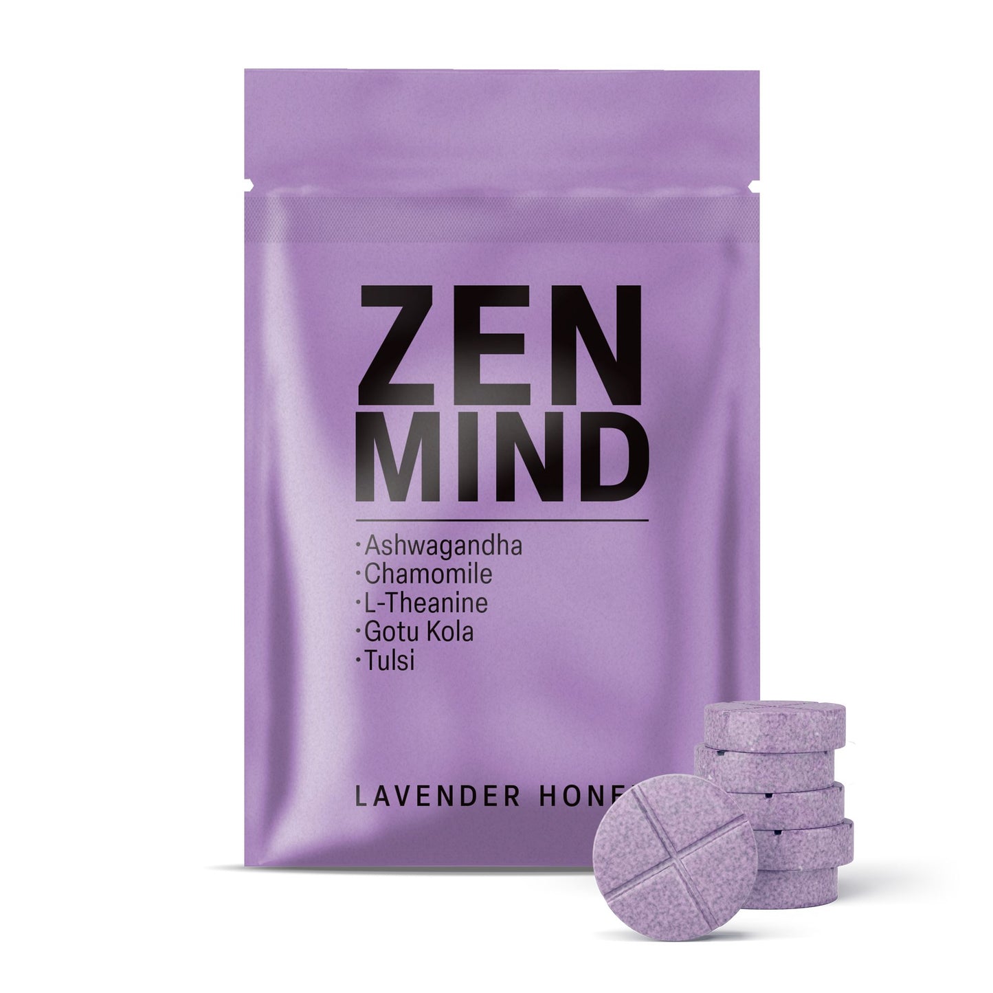 500mg Zen Mind Tablets - Lavender Honey - Mood Tablets