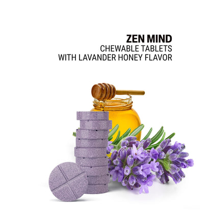 500mg Zen Mind Tablets - Lavender Honey - Mood Tablets