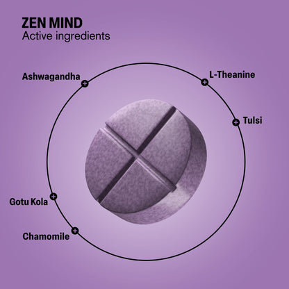 500mg Zen Mind Tablets - Lavender Honey - Mood Tablets