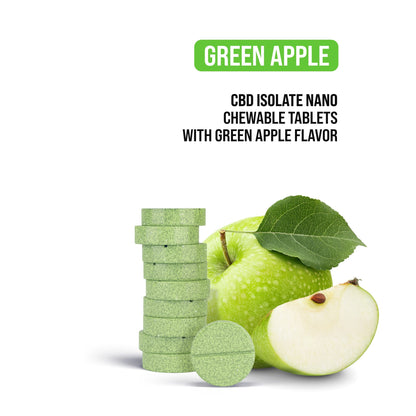 50mg CBD Isolate Nano Tablets - Green Apple