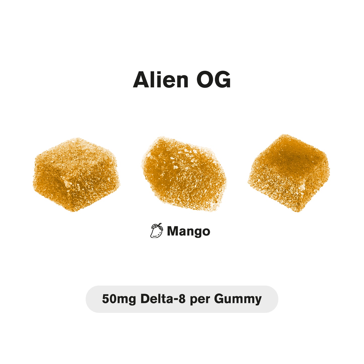 50mg D8 + Live Resin Gummies - Alien OG - Chill Extreme