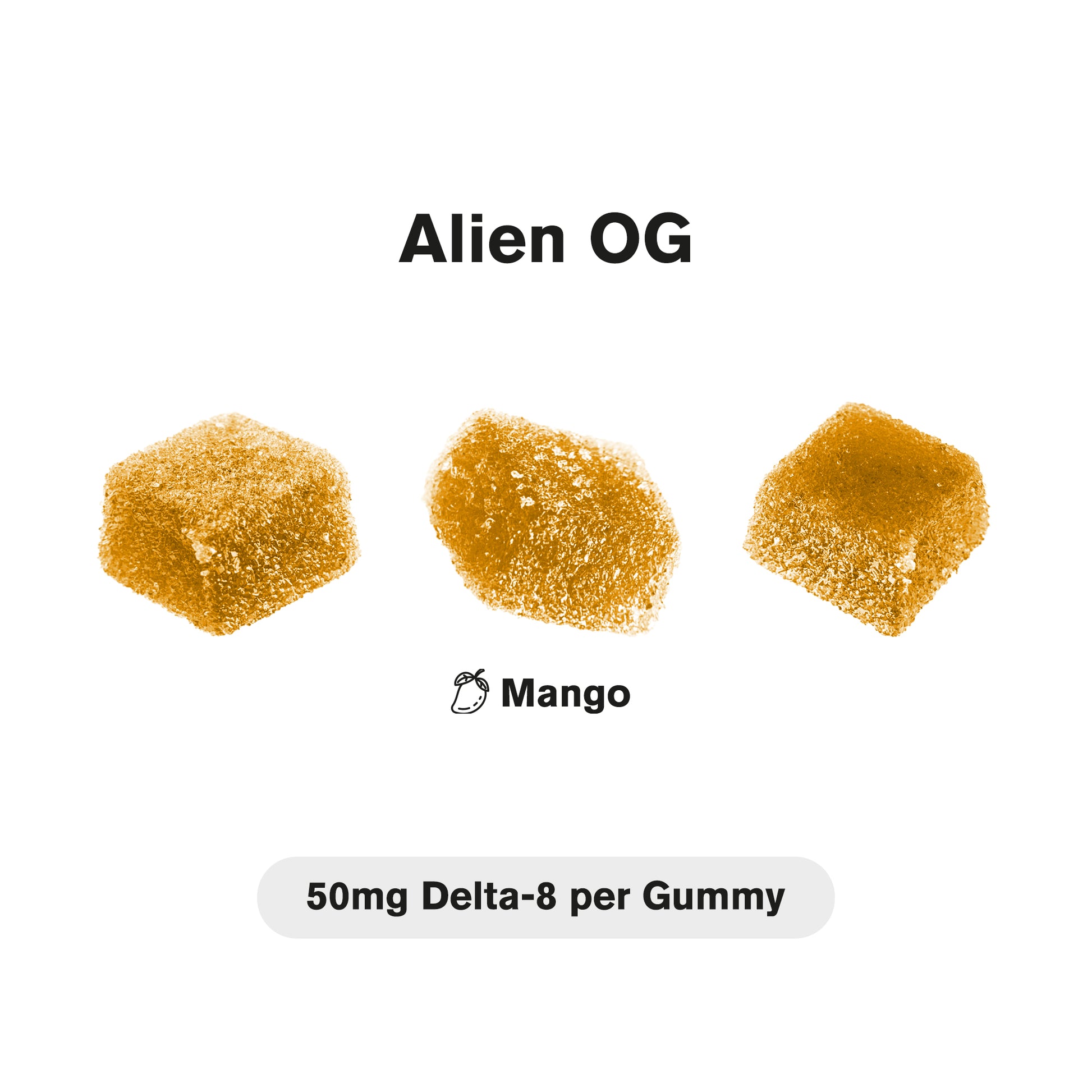 50mg D8 + Live Resin Gummies - Alien OG - Chill Extreme