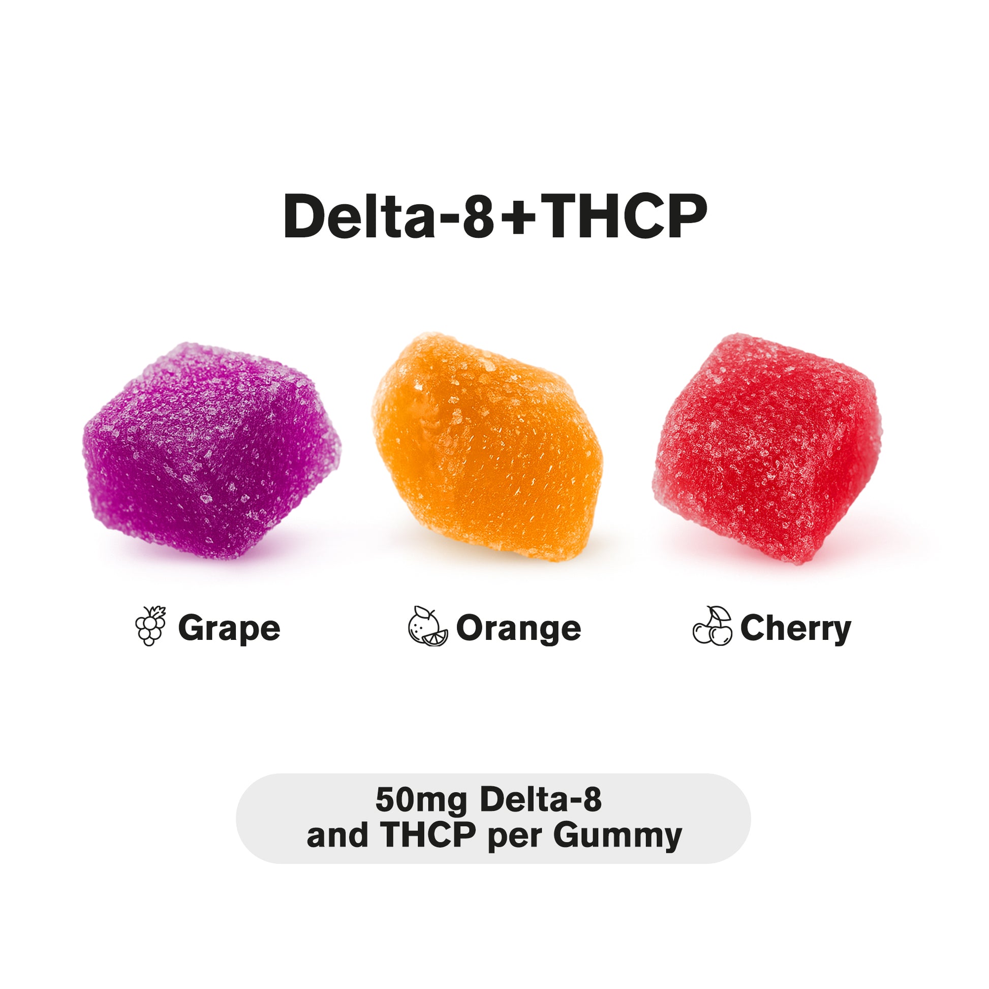 50mg D8 & THCP Gummies - Paradise Mix - Chill Plus