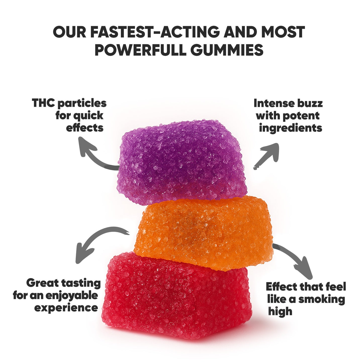 50mg D8 & THCP Gummies - Paradise Mix - Chill Plus